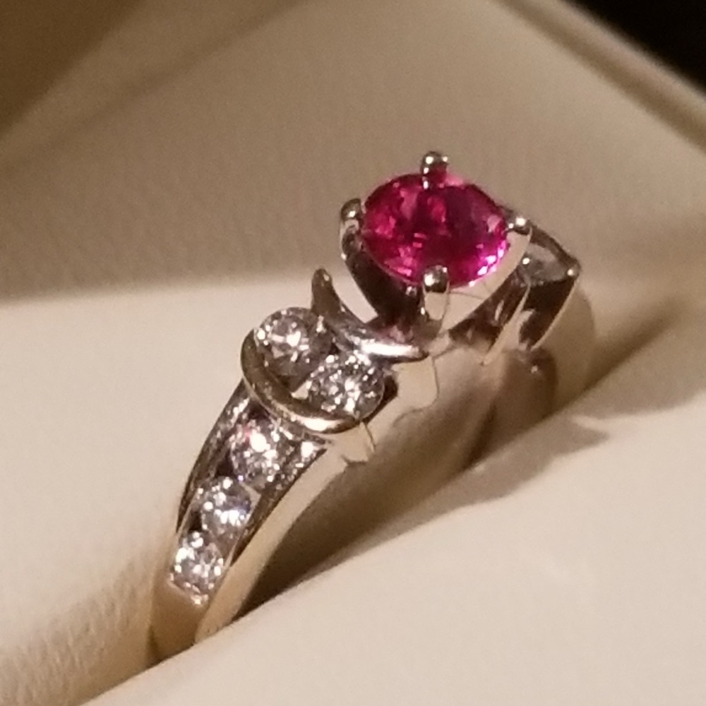 Natural Ruby And Diamond Ring - image 8